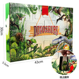 TD® Cadeau de boîte aveugle calendrier de compte à rebours Noël,ensemble de jouets de dinosaure démontage de la boîte aveugle surpri