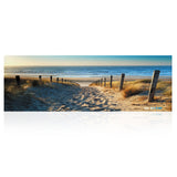 TD® Moderne Océan Plage Mer Route Toile Impression Moderne Décor à la Maison Mur Art Photo sans Cadre Impressions  50x150cm