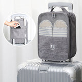 TD® Sac de rangement de chaussures de voyage multifonctionnel boîte à chaussures multicouche portable sac suspendu sac à chaussures