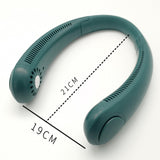 TD® Paresseux suspendu cou petit climatiseur muet sports de plein air USB pliant sans lame turbo pendentif ventilateur électrique