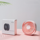 INN® Mini Ventilateur USB Climatiseur Portable de Refroidissement Bureau Rotation Réglable Portable Chambre ROSE Chambre ETE