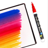Ensemble de stylos marqueurs acryliques 18 couleurs stylo marqueur à base d'eau couleur à tête unique stylo aquarelle graffit