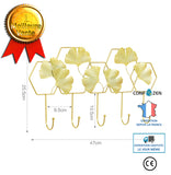 Patère crochet cintre feuille ginkgo forgé cabine d'essayage tenture murale porche d'entrée patère derrière la porte patère c