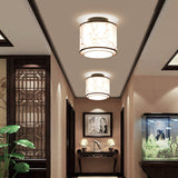PLAFONNIER nnier chinois pour balcon veacuteranda carreacute LED rond minimaliste moderne couloir chambre
