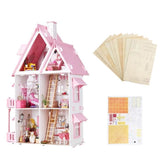 TD® Maison de Poupée pour enfant/ Assemblage maison de poupée-assemblage de jouets meuble pour enfants