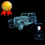 TD® Voiture classique colorée petite lampe de table 3D petite veilleuse colorée 3D