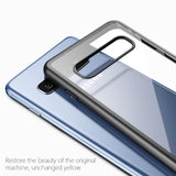 TD® Samsung GalaxyS10+ Coque de téléphone transparente en silicone antichoc pour téléphone portable Housse de protection tout compri