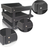 TD® Support de stockage Support de fichiers d'assemblage en cuir à trois couches Support d'informations Support de stockage de donné