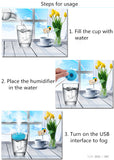 TD® Humidificateur d'air maison mini purificateur tasse silencieux huiles essentielles mécanique enfant diffuseur aromathérapie