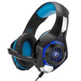 TD® Casque de Jeu pour PS4 Ordinateur Portable avec Microphone antibruit - Son Surround stéréo -Casque avec lumières LED