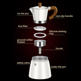 TD® Pot Moka cafetière américaine infusée à la main extraction cafetière filtre pot filtre tasse octogonale électrique café pot port
