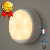 TD®  Veilleuse LED Capteur de mouvement Infrarouge USB Rechargeable