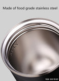 TD® Gobelet café avec couvercle réutilisable mug thermos tasse isolation acier inoxydable thé boisson chaude froide boire à emporter