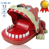 TD® Jouet créatif chien animal jouer interactif dent amusement pour les enfants ludique apprentissage appuyer os féroce marron coule