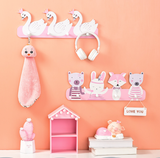 Crochet de vêtements crochet de rangée crochet en bois dessin animé mignon chambre d'enfants derrière la porte crochet clé cr