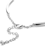 TD® Bracelet d'amour incrusté de cristal Version coréenne de la forêt douce et bracelet ouvert en forme de coeur violet diamant