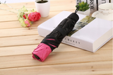 La feuille de lotus fleurit lorsqu'elle rencontre de l'eau, parasol en plastique noir anti-ultraviolet, parasol, parapluie
