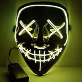 TD® Protecteur lumineux LED Protecteur d'Halloween Prom MASK Party EL Cold Light Halloween Protector Game