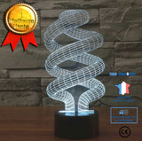 TD® 3D Lampe Illusion Optique Led Veilleuse 3D Vision 7 Changement De Couleur Led Veilleuses Usb Bureau Lampara Creative Touch Lumin
