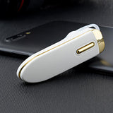 INN® Oreillette Casque Bluetooth ergonomique de musique sans fil sport écouteurs intra-auriculaires voiture universel blanc doré pet