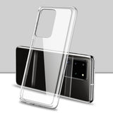 TD® Samsung Galaxy S20+ étui pour téléphone portable anti-collision transparent silicone housse de protection TPU+PC couverture soup