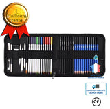 Ensemble de peinture 40 pièces crayons de couleur solubles dans l'eau ensemble de peinture kit de peinture d'art étudiant cra