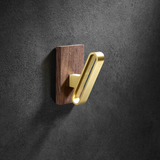 Patère  chambre patère  créative patère marron créative simple style moderne noyer noir tenture murale porte-manteau poinçon