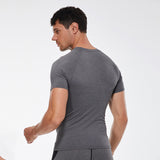 Vêtements pour hommes à séchage rapide à manches courtes sport running vêtements fitness t-shirts à haute élasticité hauts à