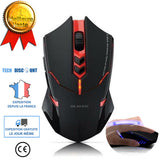 TD® Souris sans fil 2.4G à économie d'énergie à 7 touches muettes/