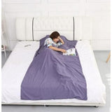TD® Drap de Sac de Couchage Rectangulaire  Drap de sac Microfibre Pour Camping Hôtel Voyage/equipement de randonnée