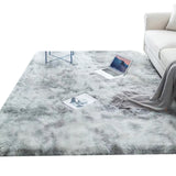 TD® 50x160 Tapis de Salon Chambre - Shaggy Yoga Moquette - Microfibre Extra Doux Gris Clair