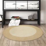 TD® Tapis cercle Funny Jute - Ø90 cm - Blanc