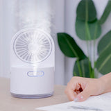TD® Ventilateur d'humidification par pulvérisation Ventilateur de refroidissement silencieux Petit ventilateur USB