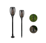 TD® Stillcool® 4pcs Lampe de jardin solaire flamme étincelle étanches éclairage extérieure décoration patio pelouse