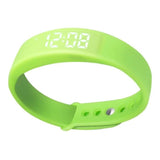 TD® Montre Bracelet Intelligent LED 5W Multifonctionnelle / Podomètre Sommeil Surveillance Smart Bracelet Silicone (Verte)