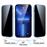 TD® Étui de téléphone portable pour Apple 13pro tout-en-un tout-en-un étui de protection anti-éclatement en verre trempé double face