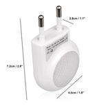 TD® 0.7W Mini Veilleuses LED avec Prise de Capteur de Lumière, Capteur Automatique, Les Chambres d'enfants Bébé, Blanc, 2 Pcs