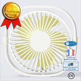 INN® Mini Ventilateur USB Climatiseur Portable de Refroidissement Bureau Rotation Réglable Portable Chambre ETE BLANC
