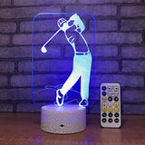 TD® Lampe optique poser décoratif tactile 7 couleurs illusion optique - modèle Baseball - faible consommation câble USB 3 piles AAA