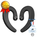 TD® Casque bluetooth binaural un pour deux casque bluetooth noir S9 conduction osseuse sport suspension oreille conduction aérienne