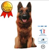 TD® Drôle 3D Dog Imprimer Coussin Coussin créatif mignon poupée en peluche cadeau Home Coussin pour véhicule Couleur: chien brun