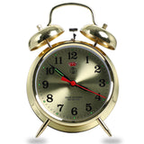 TD® Réveil mécanique rétro horloge à l'ancienne classique fer à cheval cloche horloge métal nostalgique horloge robuste et durable