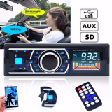 TD® 12V mains libres de voiture Bluetooth stéréo MP3 Audio Radio FM USB / SD / AUX / MMC unités au tableau de bord + Télécommande