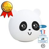 INN® Veilleuse en silicone colorée, lumière de panda de protection des yeux à télécommande, lumière de capteur de pat,cadeau de veil