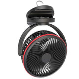 TD® USB petit ventilateur 8 pouces grand vent rechargeable mini portable clip de bureau ventilateur de circulation d'air