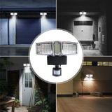 TD® L'induction LED de mouvement du corps de l'énergie solaire 100LED allume la lampe murale extérieure
