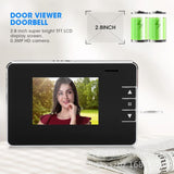 INN® Judas électronique intelligent haute définition de 2,8 pouces, sonnette vidéo automatique de vision nocturne photo et vidéo