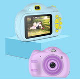 TD® Caméra pour enfants à écran tactile 1080P HD double caméra 1800W pixel caméra cadeau du nouvel an petit SLR C7 pour enfants