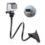 TD® Trepied Camera Go Pro accessoire fixation equipement kit clip caméra rotatif sport pince pour 6 5 4 3 HERO fixation Boucle photo