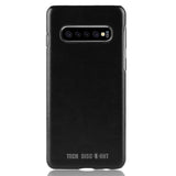 TD® Samsung Galaxy S10+ coque de téléphone motif litchi rétro coque de téléphone coque de protection en cuir coque de téléphone
